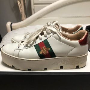 AUTHENTIC GUCCI PLATFORM SNEAKERS